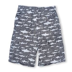 3/$20 NEW OshKosh Gray Shark Print Boys Pull On Shorts Size 10 Summer